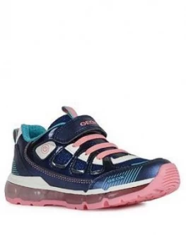 Geox Girls Android Trainers - Navy, Size 12.5 Younger