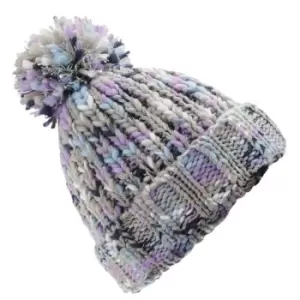 Beechfield Unisex Twister Pop Pom Beanie (One Size) (Lavender Twist)