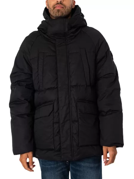 Weekend Offender Storm Parka Jacket Black L