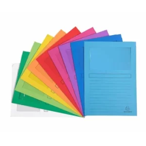 Exacompta Forever Window Folder A4 8 Packs of 50 120g Assorted