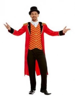 Mens Deluxe Ringmaster Costume, One Colour Size M Men