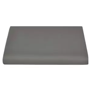 Belledorm Sateen Flat Sheet (King) (Platinum Grey)