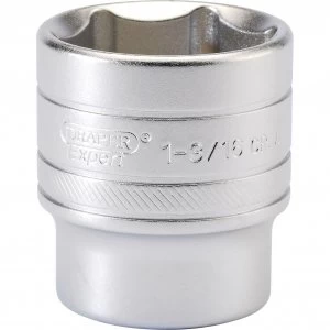 Draper 1/2" Drive Satin Finish Hexagon Socket Imperial 1/2" 1" 3/16"