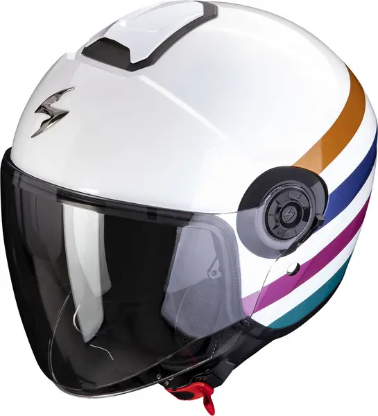 Scorpion Exo-City II Bee White-Green-Gold Jet Helmet M