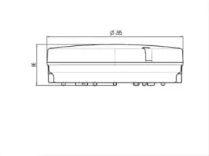 KnightsBridge 230V IP65 14W LED Bulkhead 4000K