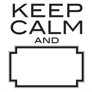 Fine Decor Fine Decor Dry-Erasable Keep Calm Wall Decal