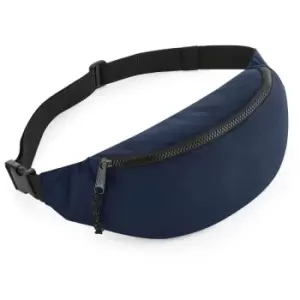 Bagbase Adults Unisex Recycled Waistpack (One Size) (Navy Blue)