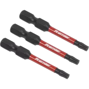 Sealey Impact Power Tool Torx Screwdriver Bits T20 50mm Pack of 3