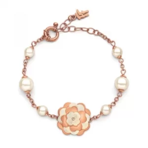 Ladies Folli Follie Sterling Silver Santorini Flower Bracelet