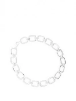 Simply Silver Sterling Silver 925 Cubic Zirconia Link Bracelet