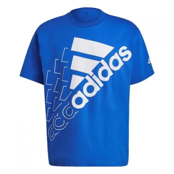 adidas Essentials Logo T-Shirt (Gender Neutral) Unisex - Bold Blue / White