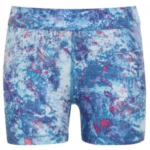 USA Pro 3 In Training Shorts Junior Girls - Paint Splat