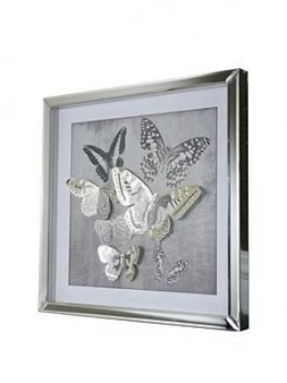 Arthouse 3D Butterfly Mirrored Framed Print