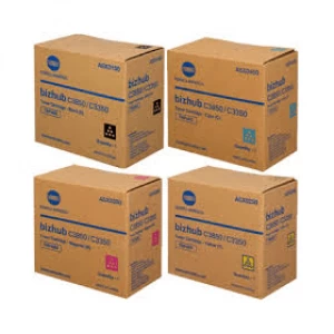 Konica Minolta TNP48 Black and Tri Colourss Toner Cartridge Multipack