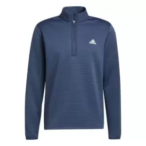 adidas DWR Textured Zip Top Mens - Blue