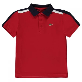 Lacoste Lacoste Stripe Polo Junior Boys - Red 2RG