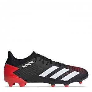 adidas Predator 20.3 L Football Boots Firm Ground - Black/White/Red