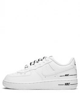 Nike Force 1 LV8 Kids Trainers - White/Black, Size 13