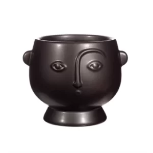 Large Face Planter Matt Black