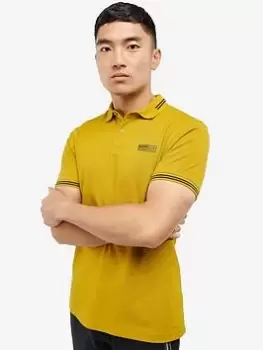 Barbour International Essential Tipped Polo Shirt - Yellow, Yellow Size M Men