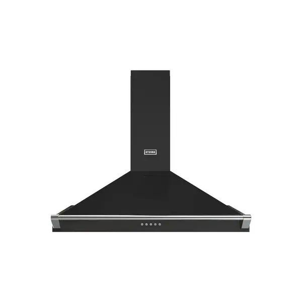 Stoves Richmond ST RICHMOND CHIM 90PYR BLK Chimney Cooker Hood - Black