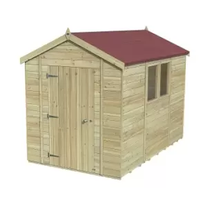 Forest Garden Timberdale 10X6 Apex Pressure Treated Tongue & Groove Solid Wood Shed With Floor (Base Included) - Assembly Service Included