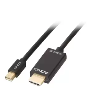 Lindy Kabel Mini DisplayPort/HDMI 4K30 (DP: passiv) 1m