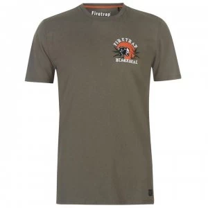 Firetrap Blackseal Panther T Shirt - Khaki