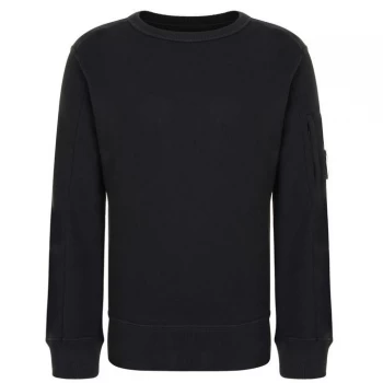 CP COMPANY Junior Boys Lens Crew Neck Sweatshirt - Black 999