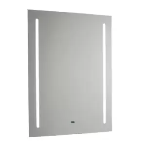 Nero Mirror - Shaver Wall Lamp Mirrored Glass, Matt Silver Paint