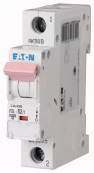 Eaton xPole 2A MCB Mini Circuit Breaker1P Curve C, Breaking Capacity 10 kA