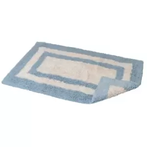 Showerdrape Eaton Bath Mat - Blue / White