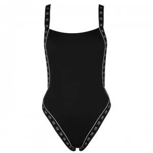 Calvin Klein Mono High Leg Swimsuit - Black BEH