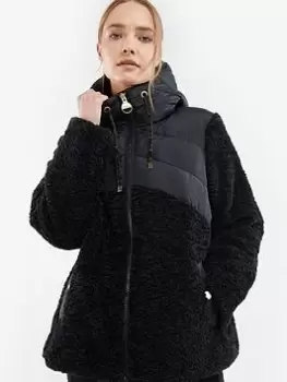 Barbour International Alpine Fleece - Black, Size 12, Women