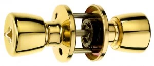 Brass Privacy Knob Lock Set