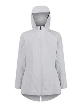 Regatta Pulton II Waterproof Shell Jacket - Light Grey, Light Grey, Size 12, Women