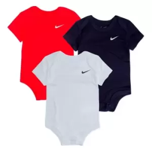 Pack of 3 Bodysuits in Cotton with Short Sleeves, Birth/3 Months-9 Months