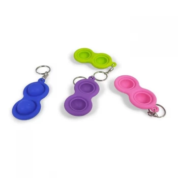 HGL Push Popper Key Chain Fidget Toy - Asst