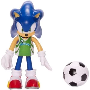 Sonic With Soccer Ball (Sonic The Hedgehog) 4" Action Figure