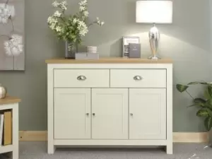 GFW Lancaster Cream and Oak 3 Door 2 Drawer Large Sideboard