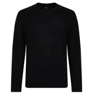 Hugo Boss Hertitage Logo Crew Neck Sweatshirt Black Size L Men