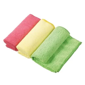 Robert Dyas Microfibre Cloths - Pack of 3