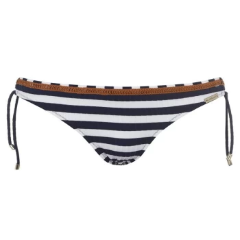 Watercult Sea Ribbed Tie Up Bikini Briefs - Multi