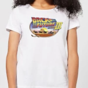 Back To The Future Lasso Womens T-Shirt - White - XL