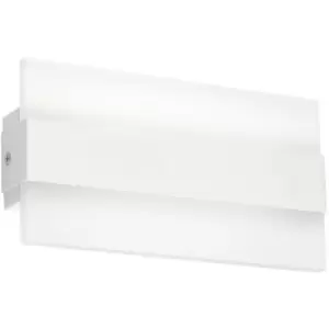 Boise Rectangle Integrated LED Wall Lamp Matt White Aluminium LED 6W 3000K - Merano