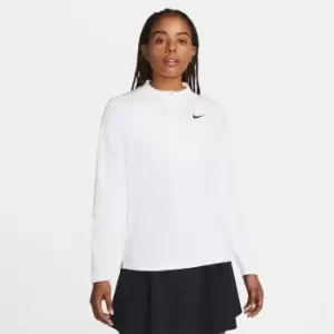 Nike Dri-FIT Club Womens Half-Zip UV Top - White