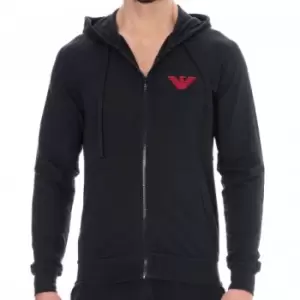 Emporio Armani Stretch Terry Hoody - Black L