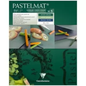 Clairefontaine PastelMat Pastel Card Pad No5 Assorted Colours 24cm x 30cm 360gsm 12 Sheets