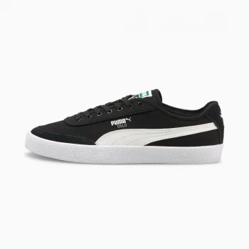 Womens PUMA Oslo Vulcanised Canvas Trainers, Black/White Size 9 Shoes