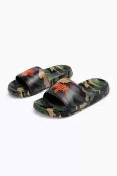 Khaki Classic Camo Script Sliders